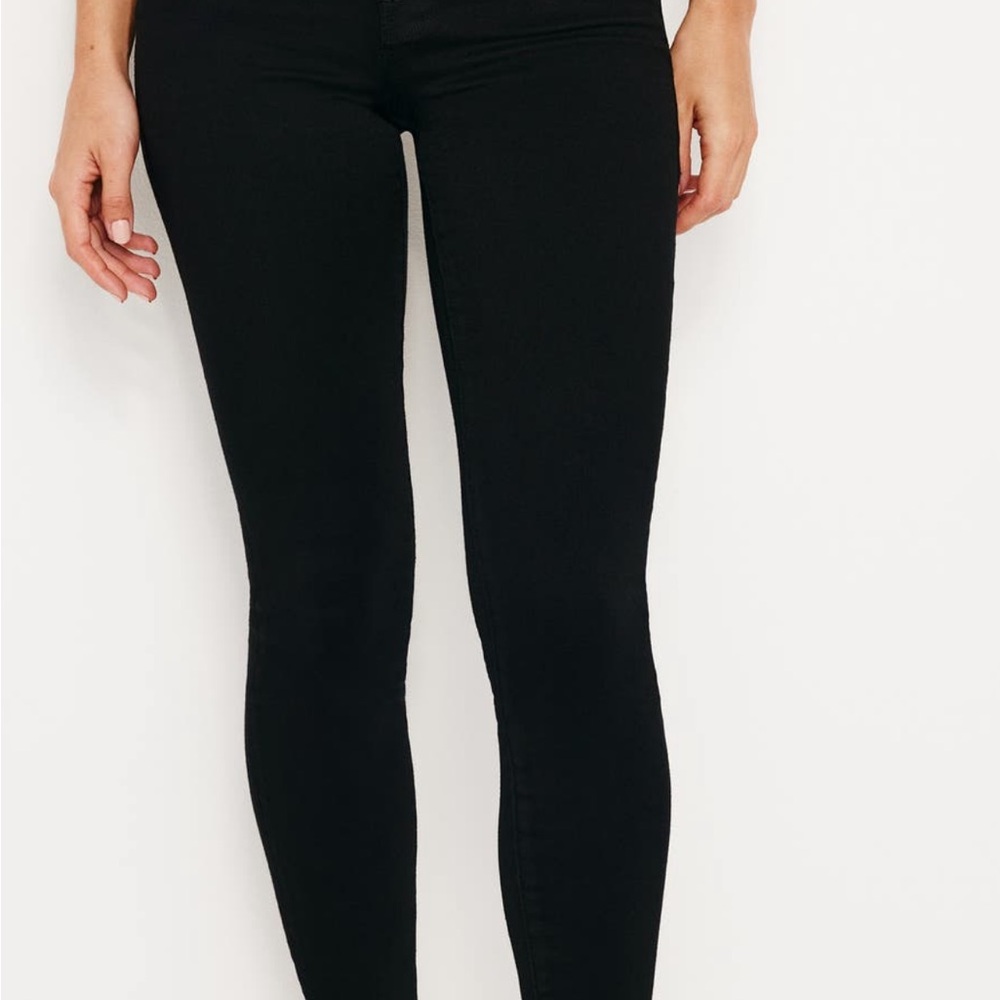 Good American Black Skinny Jeans High-Waist Stretch